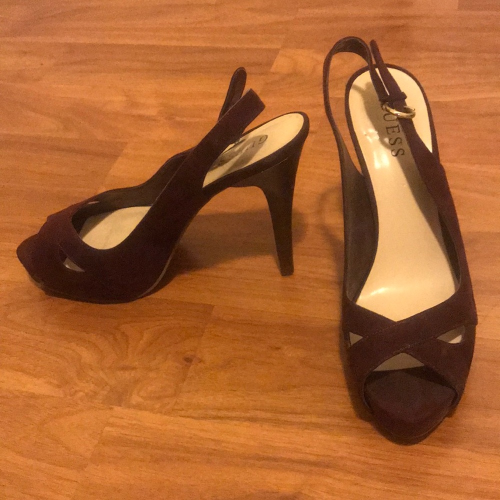 Maroon Guess heels